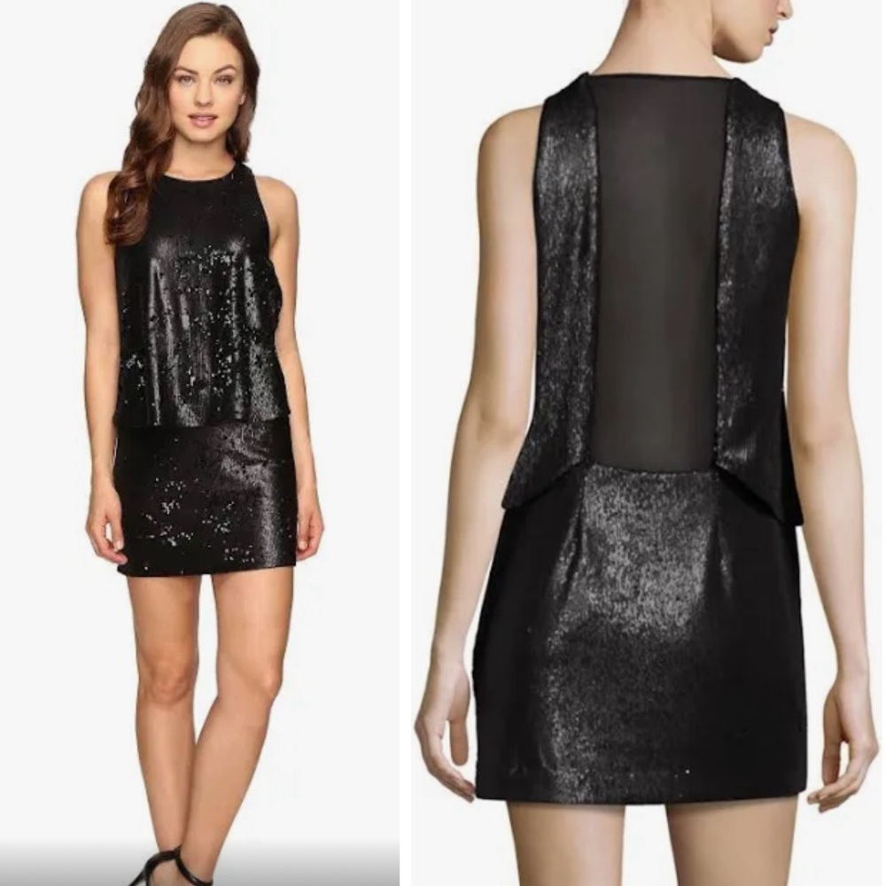 Halston Heritage NWT sequin mini dress
